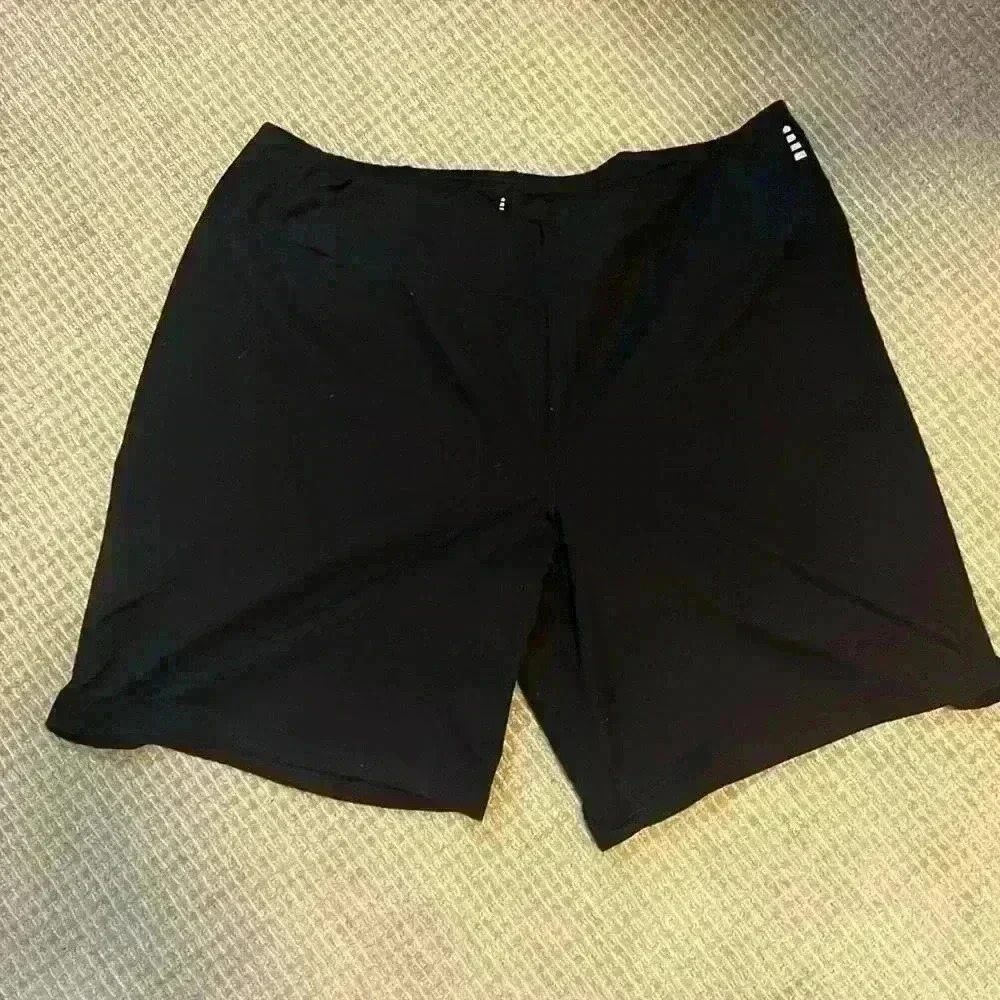 Lands End women’s 2X (20W-22W) black soft summer shorts.